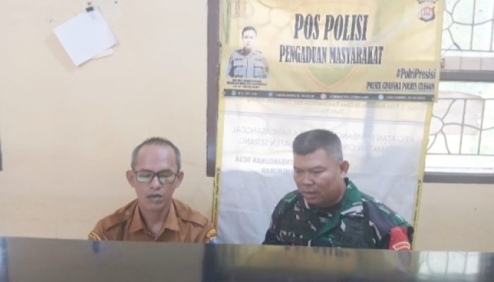 Babinsa Koramil 2305/Cinangka Dorong Layanan Akta Gratis dan Tertibkan Sarana KDKMP