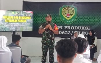 TMMD 128 Kodim 0623 Cilegon Tanamkan Semangat Ketahanan Pangan kepada Generasi Muda