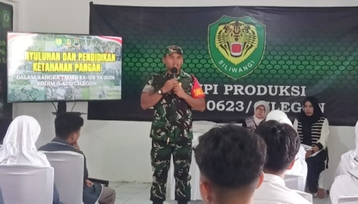 TMMD 128 Kodim 0623 Cilegon Tanamkan Semangat Ketahanan Pangan kepada Generasi Muda