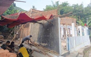 TMMD 128 Kodim 0623 Cilegon Rehab Mushola di Link Langon 2, Progres Pembangunan Capai 50 Persen