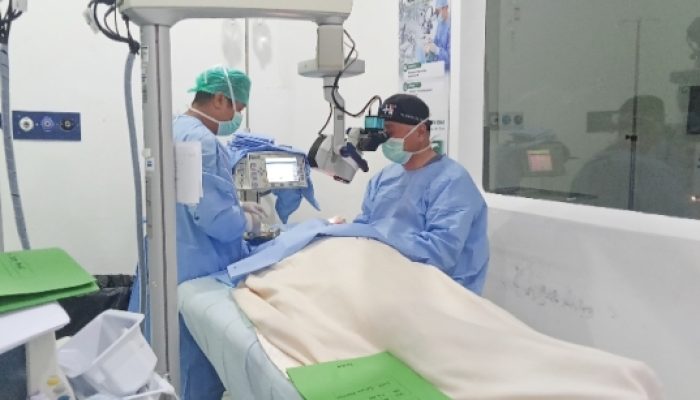 TMMD 128 Kodim 0623/Cilegon Gelar Operasi Katarak Gratis, Bantu Pulihkan Penglihatan Warga