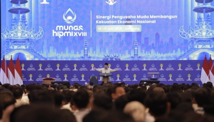 Prabowo di Munas HIPMI: Tak Ada Pertumbuhan Ekonomi Tanpa Nasionalisme