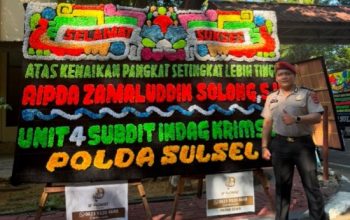 Dirgahayu Bhayangkara ke-80, Unit 4 Subdit Indag Krimsus Polda Sulsel Ucapkan Selamat atas Kenaikan Pangkat Aipda Zamaluddin Solong