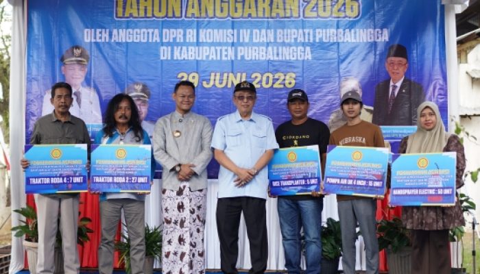 Legislator Partai Gerindra Salurkan Bantuan Alsintan dan Perikanan untuk Kelompok Tani Purbalingga