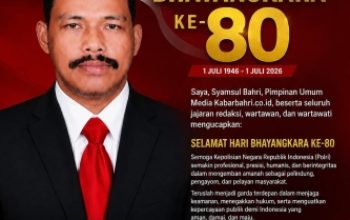 Hari Bhayangkara ke-80, Pimpinan Umum Kabarbahri.co.id : Polri Harus Semakin Profesional, Humanis, dan Dicintai Masyarakat