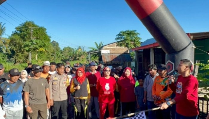 Wabup Takalar, H.Hengky Yasin Hadiri Perayaan HUT ke-7 Seputar Takalar Gelar Gerak jalan Santai Berhadiah Doorprize