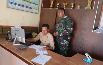 Babinsa Koramil 2305/Cinangka Laksanakan Puanter, Pantau Harga Sembako dan Data Wilayah Binaan