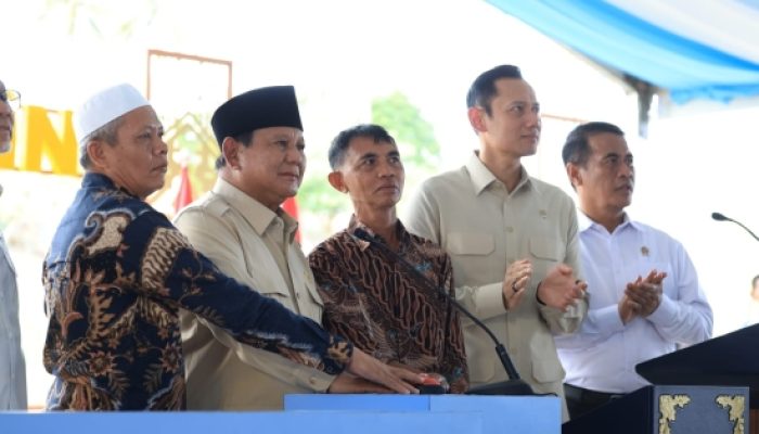 Resmikan Lima Bendungan, Prabowo : Saya Yakin Kita Akan Jadi Lumbung Pangan Dunia