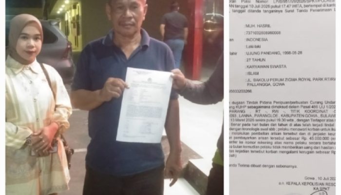 Korban Dugaan Kasus Penipuan Arisan Online Resmi Melapor Ke Pihak Berwajib