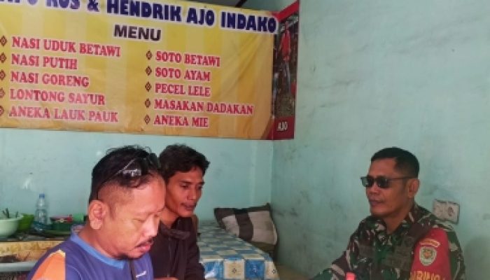 Sinergi Babinsa dan Tokoh Masyarakat di Pulomerak, Dorong Gotong Royong serta Antisipasi Tindak Kriminal