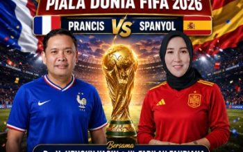 Siapakah Yang Menang France atau Spain ? Seru” Wabup Hengky Yasin dan Legislator PKB Sulsel Hj Fadilah Fahriana Adu Dukungan di Nobar Semifinal Piala Dunia 2026