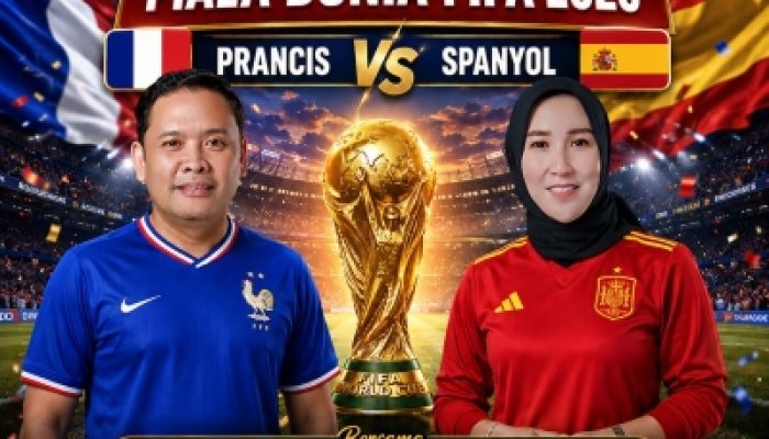 Siapakah Yang Menang France atau Spain ? Seru” Wabup Hengky Yasin dan Legislator PKB Sulsel Hj Fadilah Fahriana Adu Dukungan di Nobar Semifinal Piala Dunia 2026
