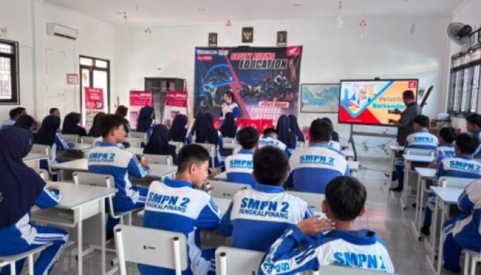 Edukasi Sejak Dini, Honda Babel Bekali Ratusan Pelajar Pangkalpinang Jadi Generasi Peduli Keselamatan Jalan