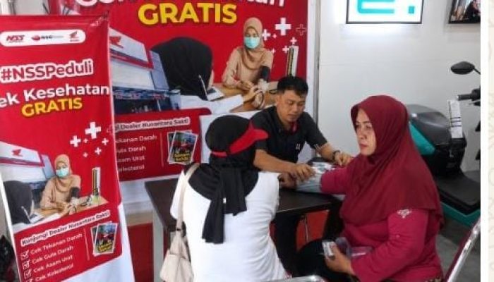 Honda Nusantara Sakti Sungailiat Gelar Cek Kesehatan Gratis, Warga Antusias Padati Showroom sebagai Wujud Kepedulian Nyata