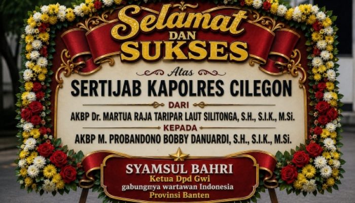 Ketua DPD GWI Banten Ucapkan Selamat untuk AKBP Martua, Sambut Kapolres Cilegon Baru dengan Harapan Besar