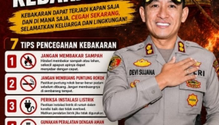 Delapan Kebakaran Terjadi Dalam Sepekan, Polres Maros Keluarkan Imbauan kepada Masyarakat
