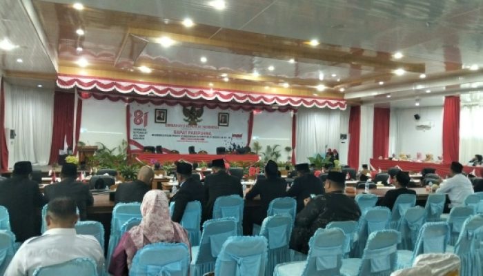 DPRD Bangka Gelar Paripurna Dengarkan Pidato Kenegaraan HUT ke-81 RI