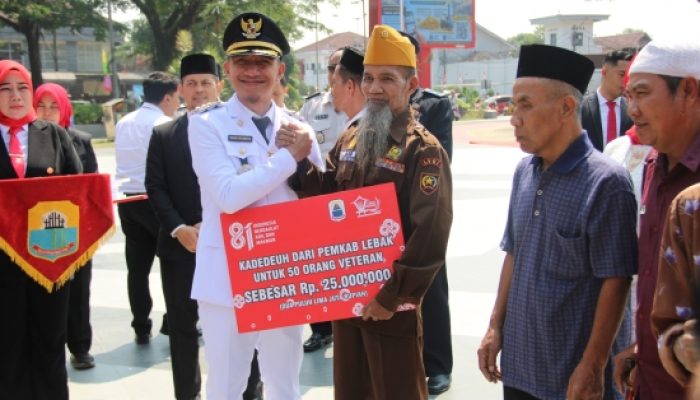 Langkah Nyata Kesejahteraan Masyarakat, Bupati Lebak Serahkan Bantuan untuk Ribuan Pekerja Rentan Hingga Veteran