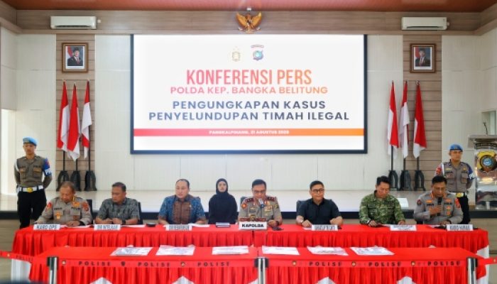Polda Babel Ungkap Keberhasilan Gagalkan Penyelundupan 90,151 Ton Pasir Timah Ilegal