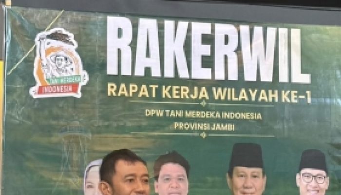 Tutup Rakerwil I DPW TMI Provinsi Jambi, Aiman Adnan WAKETUM DPN Tani Merdeka Indonesia Siap Kawal Hasil Rekomendasi ke Pemerintah Pusat