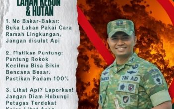 Dandim 1426/Takalar, Letkol Inf Anton Timotius Milala Gencarkan Edukasi Bahaya Kebakaran Hutan dan Lahan