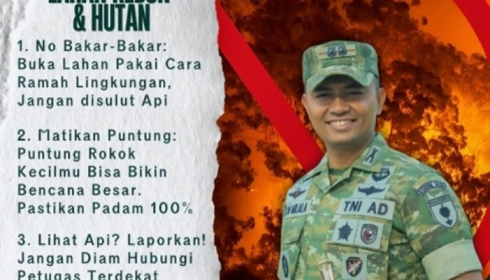 Dandim 1426/Takalar, Letkol Inf Anton Timotius Milala Gencarkan Edukasi Bahaya Kebakaran Hutan dan Lahan
