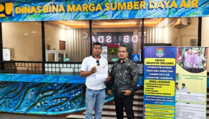 Aliansi Peduli Banten Resmi Layangkan Surat Audensi Permohonan Informasi Publik Pada Kepala DBMDSDA Kab Tangerang Terkait Proyek Jalan Cisoka-Cangkudu