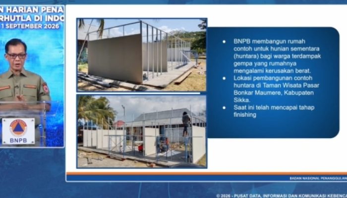 Pemerintah Segera Bangun Hunian Sementara bagi Warga Terdampak Gempa NTT