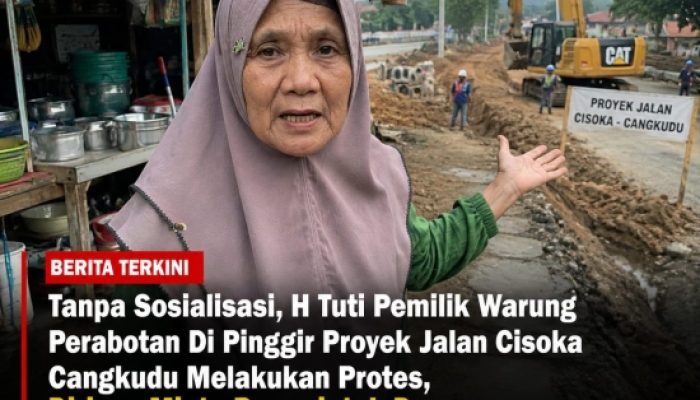 Warung Warga Terancam Terdampak Pembongkaran Jalan Cisoka-Cangkudu, H Uting : “Kalau Dibongkar, Kami Makan dari Mana?”