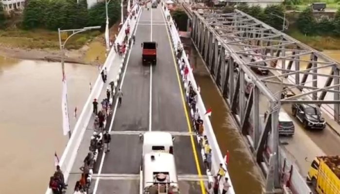 Jembatan Krueng Tingkeum Beroperasi Pascabencana, Jalur Logistik Aceh—Sumut Kembali Normal