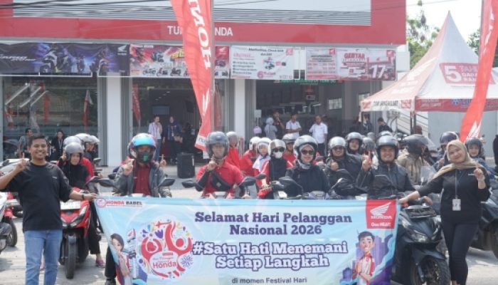 Tak Sekadar Touring, Honda Babel Hadirkan Kejutan Spesial untuk Pelanggan di Hari Pelanggan Nasional