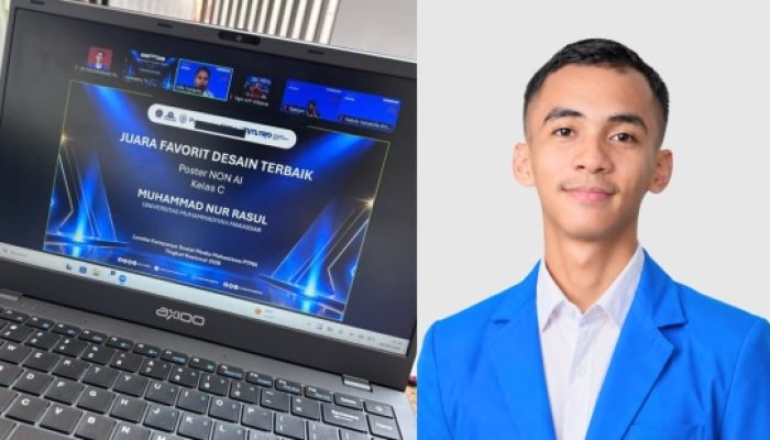Mahasiswa Ilmu Pemerintahan Unismuh Raih Predikat Juara Favorit Kategori Desain Poster Non-AI pada Lomba Kampanye Sosial Media PTMA Tingkat Nasional 2026