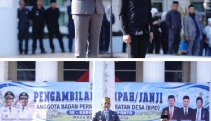 Bupati Jeneponto Ambil Sumpah Janji Anggota BPD Masa Bakti 2026–2034