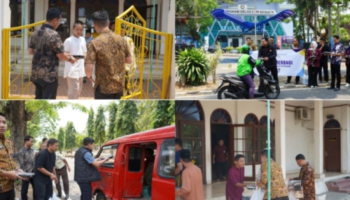 Jumat Berkah, Imigrasi Cilegon Berbagi 200 Kotak Makanan untuk Warga Imigrasi Cilegon “Turun Gunung”, 200 Paket Makanan