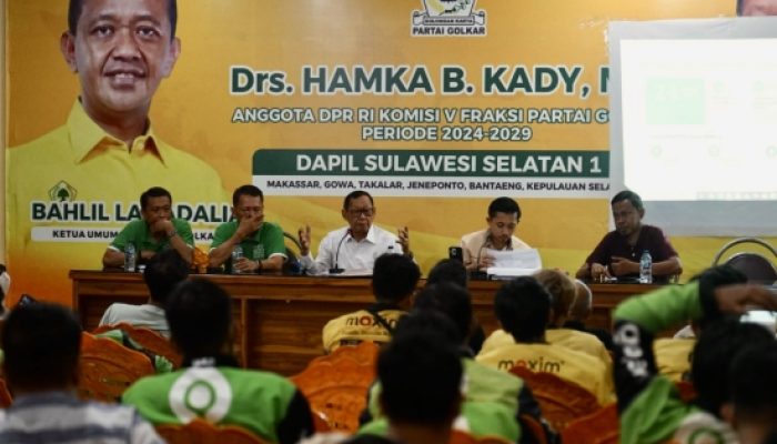 Hamka B Kady Serap Aspirasi Ojol Makassar, Perjuangkan Perlindungan dan Kepastian Hukum Pengemudi