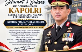 Tubagus Amrie Wardhana Ucapkan Selamat untuk Kapolri Suyudi : Siap Kolaborasi Wujudkan Penegakan Hukum Berkeadilan