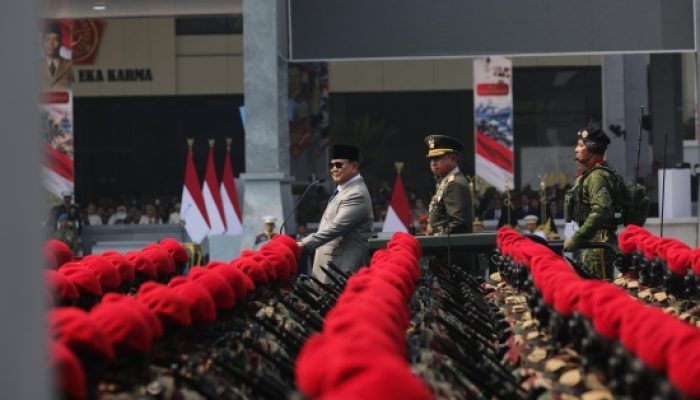 Prabowo : Di Masa Damai, TNI Harus Terus Menyesuaikan Diri Hadapi Ancaman Terburuk
