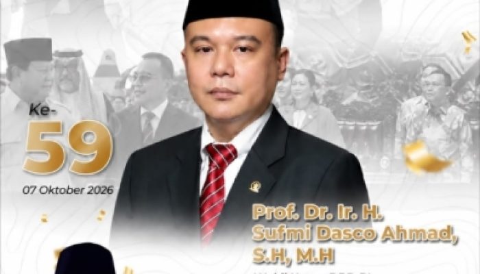 Dari Cilegon untuk Dasco! Helldy Agustian Titip Doa di Hari Istimewa : Semoga Selalu dalam Lindungan Allah SWT