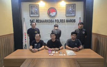 Satresnarkoba Polres Maros Amankan Pria di Bontoa, Sita 20,39 Gram Diduga Sabu