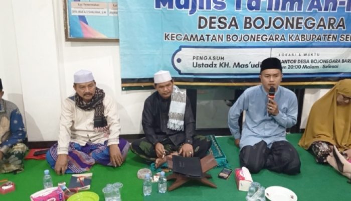Pengajian Rutin Rabu Malam di Desa Bojonegara, Ustadz H. Mas’udi Ungkap 5 Amalan yang Dirindukan Surga